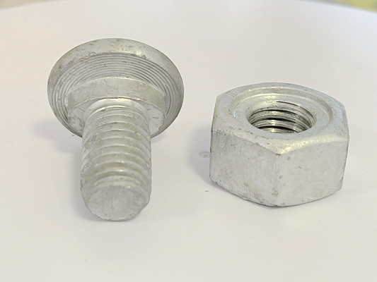 Χάλυβας άνθρακα 50mm βαθμός 2 της SAE J429 μήκους βαριά μπουλόνια δεκαεξαδικού